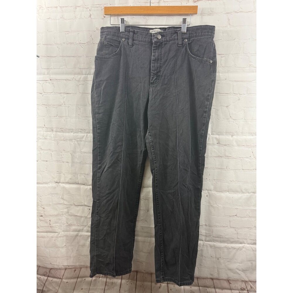 Riders Relaxed Black Straight Leg Jeans Womens Size 16M Casual Grungy Streetwear